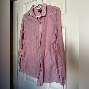 Pink and White Banana Republic Dillon Button Up